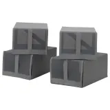 IKEA SKUBB (ИКЕА СКУББ) — Коробка для обуви, темно-серый 22х34х16 см — фото 1