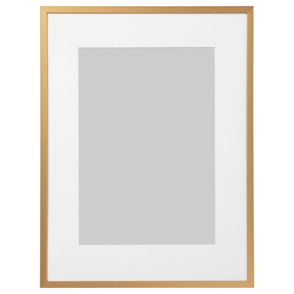 IKEA LOMVIKEN (ИКЕА ЛОМВИКЕН) — Рамка, золотой цвет 30x40 см