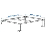 IKEA HÅLLBAR (ИКЕА ХОЛЛБАР) — Рама опорная для корзин сортировки, белая 60 см — фото 3