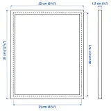 IKEA YLLEVAD (ИКЕА ЙЛЛЕВАД) — Рамка, белый 21х30 см — фото 6
