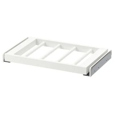 IKEA KOMPLEMENT (ИКЕА КОМПЛИМЕНТ) — Выдвижной вешатель для брюк, белый 50х35 см