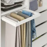 IKEA KOMPLEMENT (ИКЕА КОМПЛИМЕНТ) — Выдвижной вешатель для брюк, белый 50х35 см — фото 2