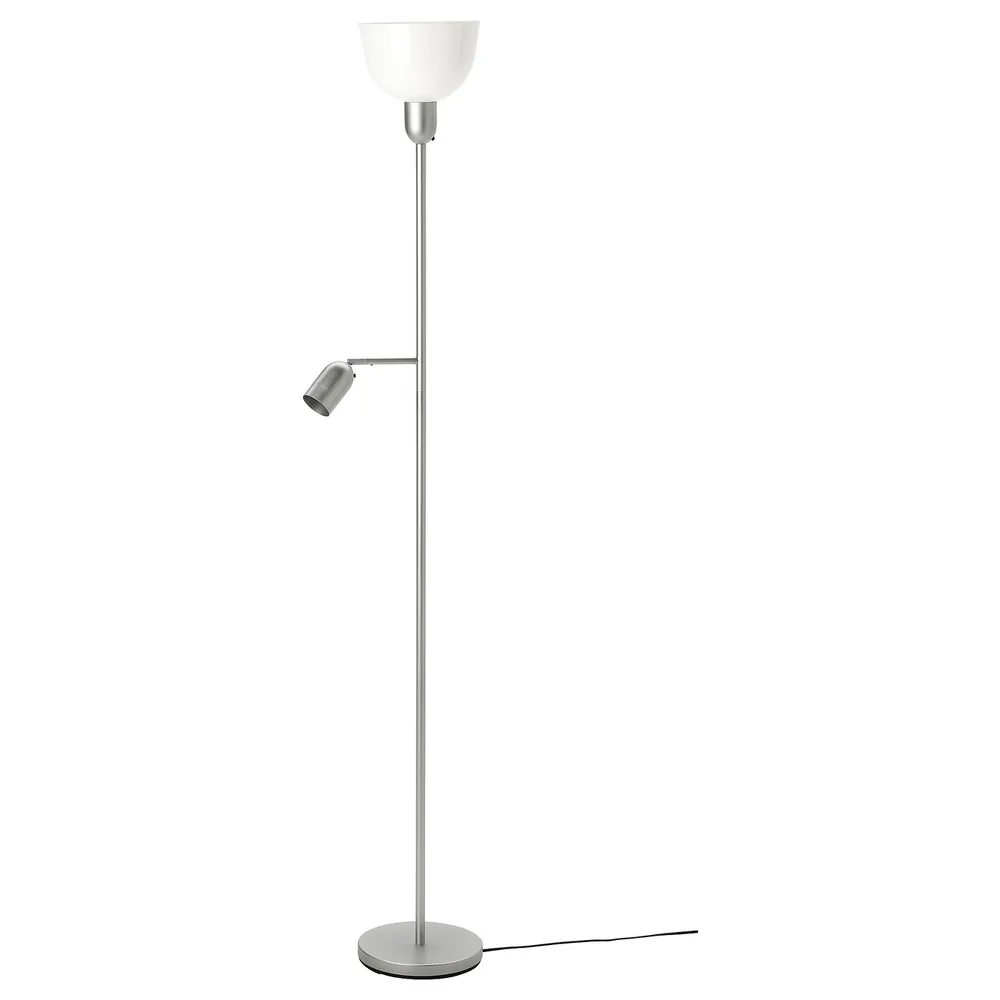 IKEA HEKTOGRAM (ИКЕА ХЕКТОГРАМ) — Торшер/лампа для чтения, серебристый/белый