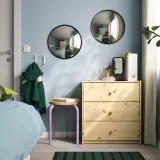 IKEA SVARTBJÖRK (ИКЕА СВАРТБЙЁРК) — Декоративное выпуклое зеркало, чёрное 41 см — фото 7