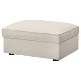 IKEA KIVIK (ИКЕА КИВИК) — Чехол на пуф с ящиком для хранения, Gunnared бежевый — фото 2