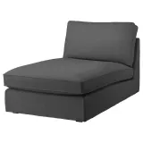 IKEA KIVIK (ИКЕА КИВИК) — Чехол на шезлонг, Tallmyra средне-серый — фото 2