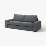 IKEA KIVIK (ИКЕА КИВИК) — Чехол на диван трёхместный, Gunnared средне-серый — фото 2