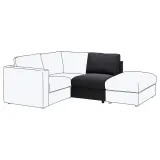 IKEA VIMLE (ИКЕА ВИМЛЕ) — Чехол на односекционный модуль, Hillared антрацит — фото 2