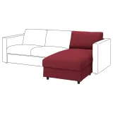 IKEA VIMLE (ИКЕА ВИМЛЕ) — Чехол на секцию козетки, Лейде красный/коричневый — фото 2
