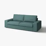 IKEA KIVIK (ИКЕА КИВИК) — Чехол на 3-местный диван, Келинге серо-бирюзовый — фото 2