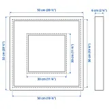 IKEA SANNAHED (ИКЕА САННАХЕД) — Рамка, белый 50х50 см — фото 5