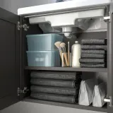 IKEA RYKTA (ИКЕА РИКТА) — Контейнер с крышкой, прозрачный серо-синий 18х24х12 см/3.5 л — фото 4