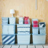 IKEA RYKTA (ИКЕА РИКТА) — Контейнер с крышкой, прозрачный серо-синий 18х24х12 см/3.5 л — фото 8