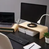 IKEA VATTENKAR (ИКЕА ВАТТЕНКАР) - Подставка под ноутбук/монитор - берёза 52x26 см — фото 4