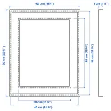 IKEA RÖDALM (ИКЕА РЁДАЛМ) — Рамка, белая 40x50 см — фото 6