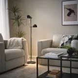 IKEA FOLKBÅT (ИКЕА ФОЛКБОТ) — Торшер напольный 2-точечный, черный — фото 2