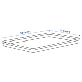 IKEA KUGGIS (ИКЕА КУГГИС) — Крышка, белая 13x18 см — фото 5