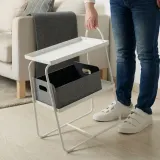 IKEA HATTÅSEN (ИКЕА ХАТТОСЕН) — Придиванный столик/стеллаж, белый — фото 5