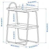 IKEA HATTÅSEN (ИКЕА ХАТТОСЕН) — Придиванный столик/стеллаж, белый — фото 8