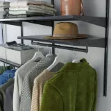 IKEA BOAXEL (ИКЕА БОАКСЕЛ) — Полка, металл антрацит 60х40 см — фото 2