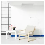 IKEA POÄNG (ИКЕА ПОЭНГ) — Подушка на кресло с низкой спинкой, Каторп натуральный/бежевый — фото 2