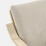 IKEA POÄNG (ИКЕА ПОЭНГ) — Подушка на кресло с низкой спинкой, Каторп натуральный/бежевый — фото 5