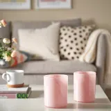 IKEA VINDSTILLA (ИКЕА ВИНДСТИЛЛА) — Подсвечник, розовый 15 см — фото 2