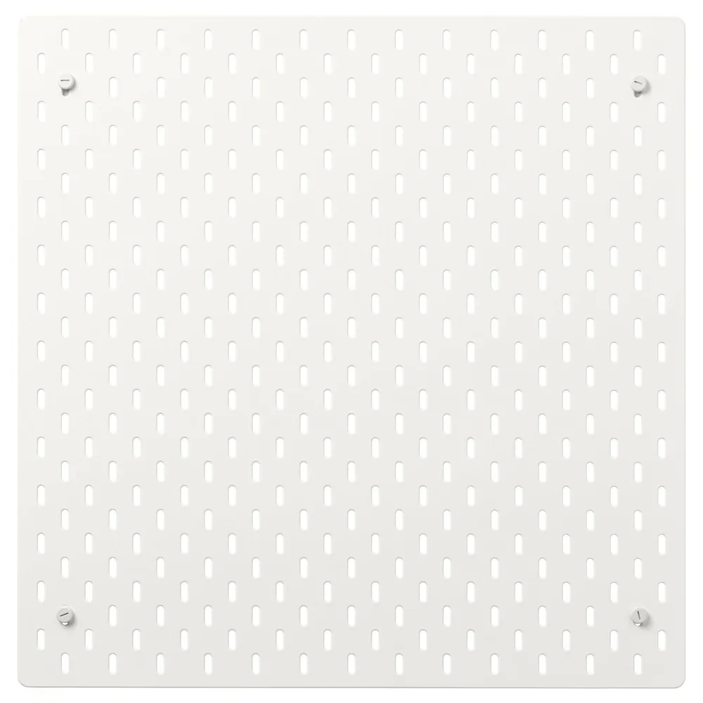 IKEA SKÅDIS (ИКЕА СКОДИС) — Панель перфорированная, белый 56x56 см