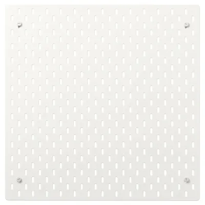 IKEA SKÅDIS (ИКЕА СКОДИС) — Панель перфорированная, белый 56x56 см