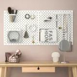 IKEA SKÅDIS (ИКЕА СКОДИС) — Панель перфорированная, белый 56x56 см — фото 3