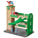 IKEA LILLABO (ИКЕА ЛИЛЛАБО) — Гараж с машинкой и вертолётом, разноцветный — фото 1