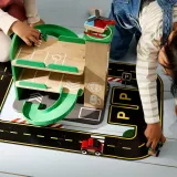 IKEA LILLABO (ИКЕА ЛИЛЛАБО) — Гараж с машинкой и вертолётом, разноцветный — фото 3