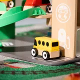 IKEA LILLABO (ИКЕА ЛИЛЛАБО) — Гараж с машинкой и вертолётом, разноцветный — фото 4