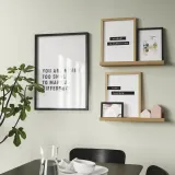 IKEA MOSSLANDA (ИКЕА МОССЛАНДА) — Полка для фотографий, под дуб 55 см — фото 3