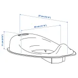 IKEA TOSSIG (ИКЕА ТОССИГ) — Детское сиденье для унитаза, белый/бирюзовый — фото 4