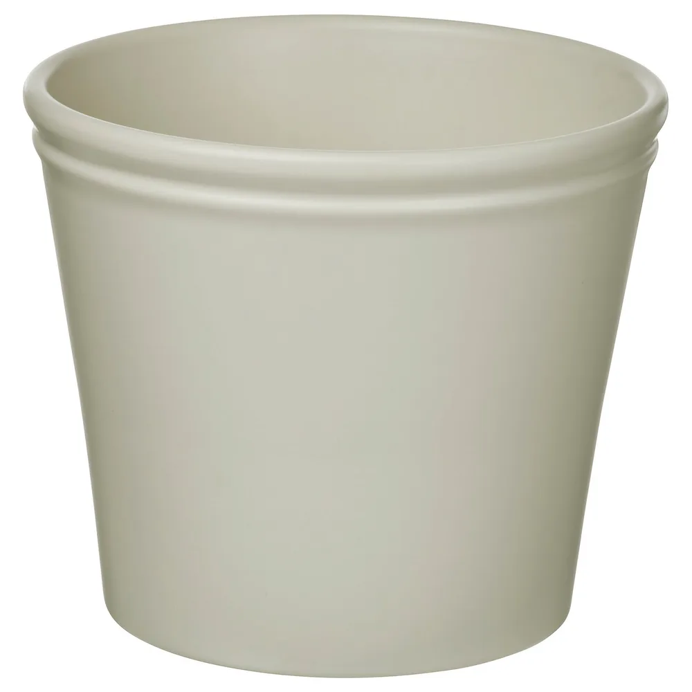 IKEA KÖRSBÄRSBJÖRK (ИКЕА КЁРСБЭРСБЙЁРК) — Кашпо, светлый серо-бежевый 19 см