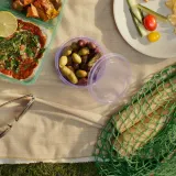 IKEA PRUTA (ИКЕА ПРУТА) — Контейнер для перекусов с крышкой, сиреневый/зелёный 0.3 л — фото 3