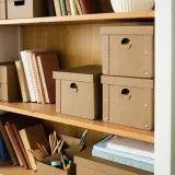 IKEA GÄRDESGÅRD (ИКЕА ГЭРДЕСГОРД) — Коробка с крышкой, натуральный 18x25x16 см — фото 3