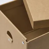IKEA GÄRDESGÅRD (ИКЕА ГЭРДЕСГОРД) — Коробка с крышкой, натуральный 18x25x16 см — фото 4