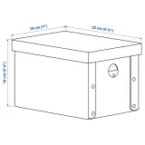 IKEA GÄRDESGÅRD (ИКЕА ГЭРДЕСГОРД) — Коробка с крышкой, натуральный 18x25x16 см — фото 6