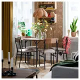 IKEA SANDKORN (ИКЕА САНДКОРН) — Плафон подвесного светильника, ручная работа/ротанг 45 см — фото 3