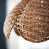 IKEA SANDKORN (ИКЕА САНДКОРН) — Плафон подвесного светильника, ручная работа/ротанг 45 см — фото 5