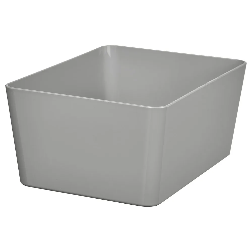 IKEA KUGGIS (ИКЕА КУГГИС) — Контейнер, светло-серый 13x18x8 см