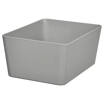 IKEA KUGGIS (ИКЕА КУГГИС) — Контейнер, светло-серый 13x18x8 см