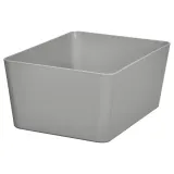 IKEA KUGGIS (ИКЕА КУГГИС) — Контейнер, светло-серый 13x18x8 см — фото 1