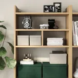IKEA GJÄTTA (ИКЕА ГЙЭТТА) — Коробка с крышкой, бархат светло-серая 18x25x15 см — фото 5