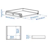 IKEA KNIVSHULT (ИКЕА КНИВСХУЛТ) — Ящик низкий, тёмно-серый 60x60 см — фото 5
