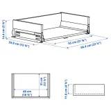 IKEA KNIVSHULT (ИКЕА КНИВСХУЛТ) — Ящик средний, тёмно-серый 60x37 см — фото 5