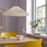 IKEA KUDDLAVA (ИКЕА КУДДЛАВА) — Плафон подвесного светильника, плиссированный белый 59 см — фото 2