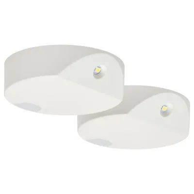 IKEA GÖMPYSSLING (ИКЕА ГЁМПИССЛИНГ) — Освещение LED с датчиком, белый/на батарейках 7 см